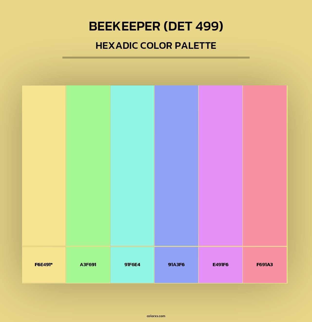 Beekeeper (DET 499) - Hexadic Color Palette