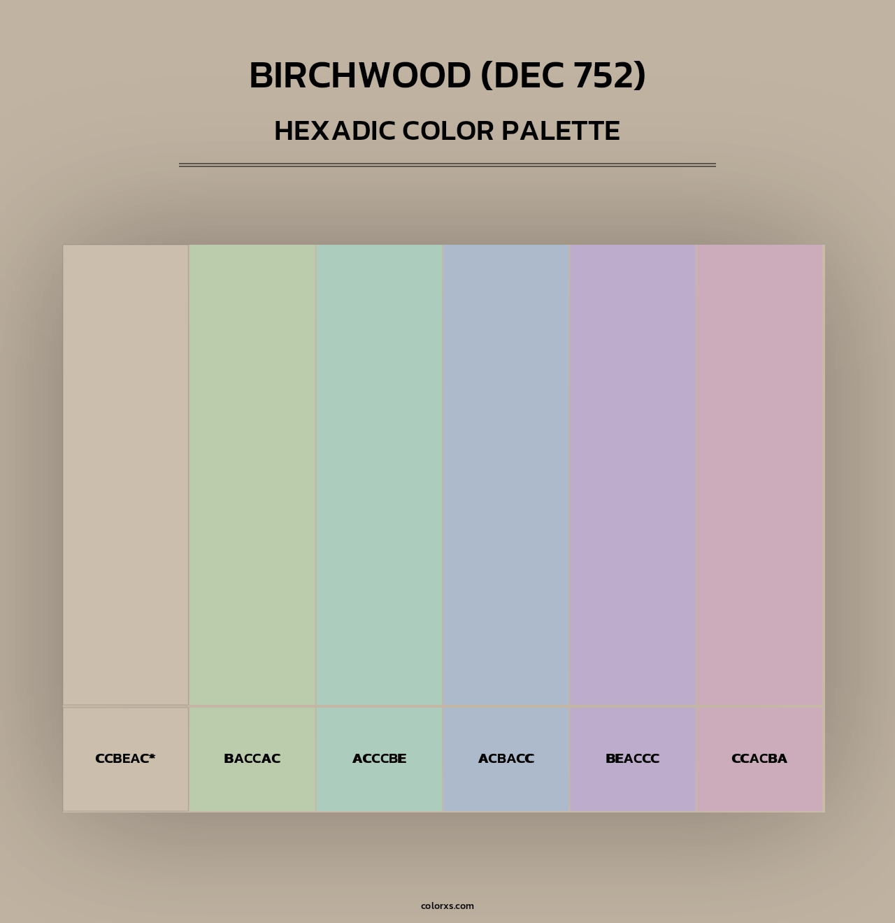 Birchwood (DEC 752) - Hexadic Color Palette
