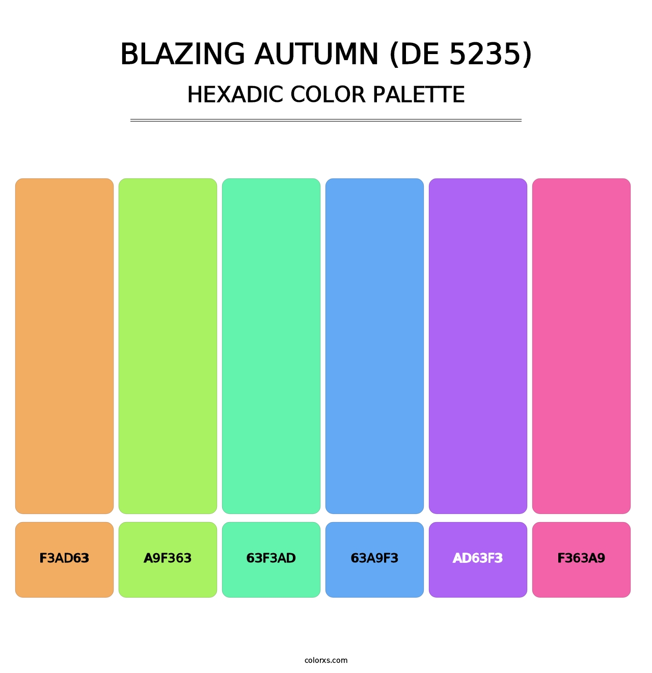 Blazing Autumn (DE 5235) - Hexadic Color Palette