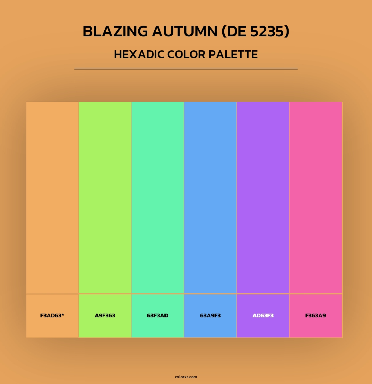 Blazing Autumn (DE 5235) - Hexadic Color Palette