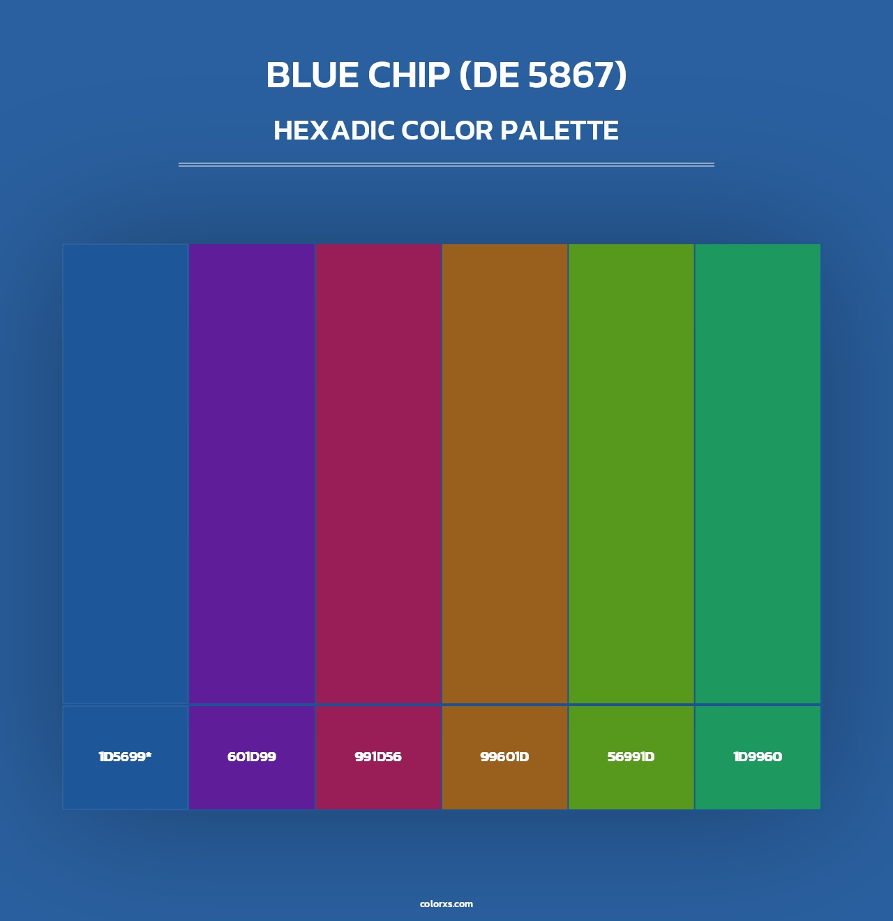 Blue Chip (DE 5867) - Hexadic Color Palette