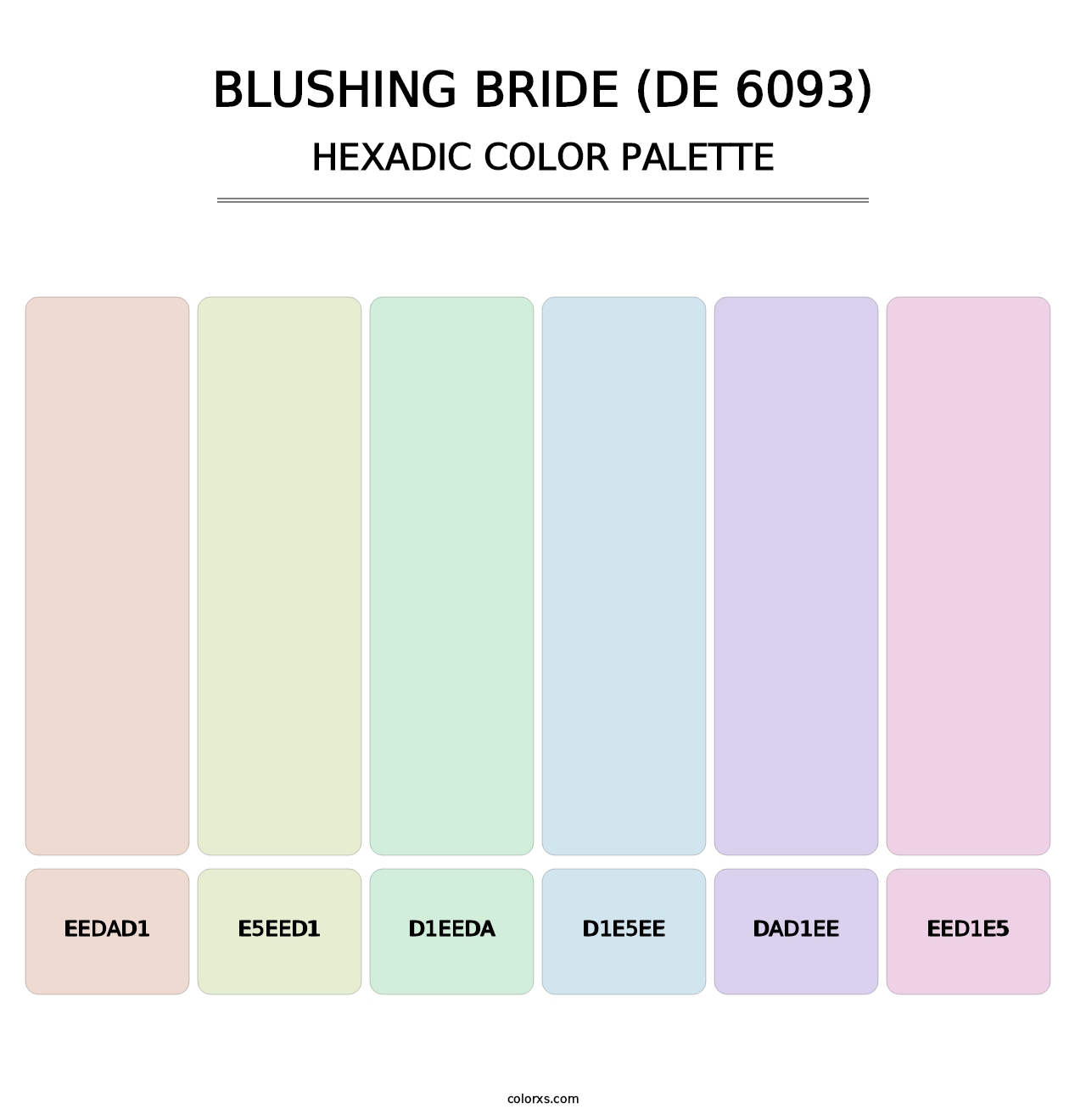 Blushing Bride (DE 6093) - Hexadic Color Palette