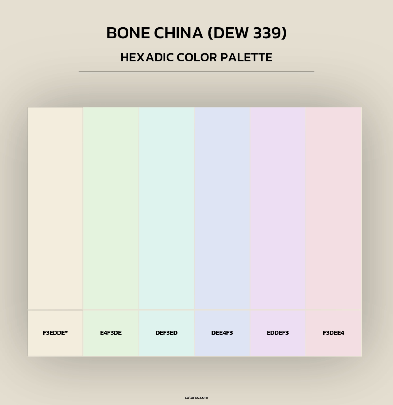 Bone China (DEW 339) - Hexadic Color Palette