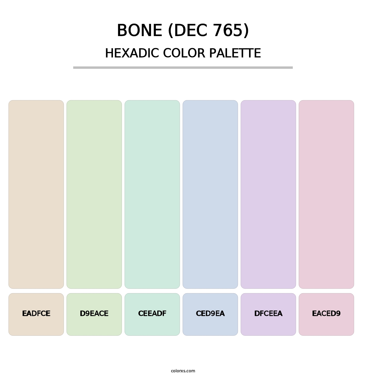 Bone (DEC 765) - Hexadic Color Palette