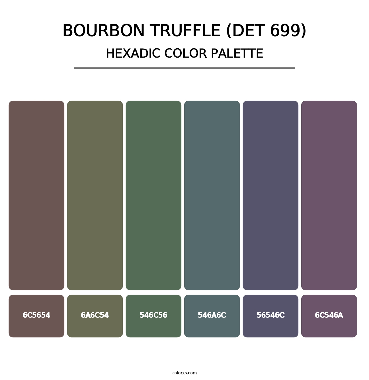 Bourbon Truffle (DET 699) - Hexadic Color Palette