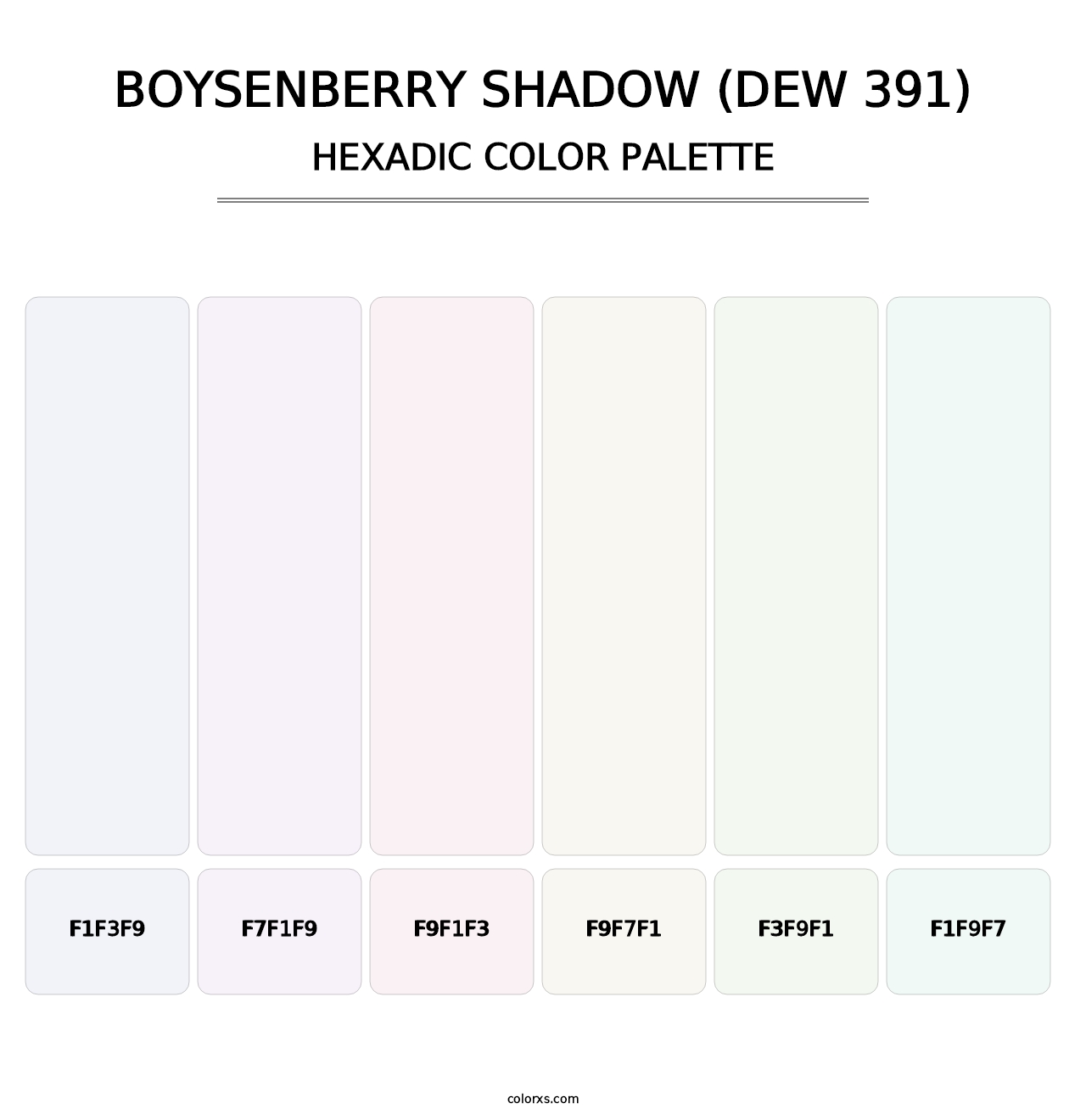 Boysenberry Shadow (DEW 391) - Hexadic Color Palette