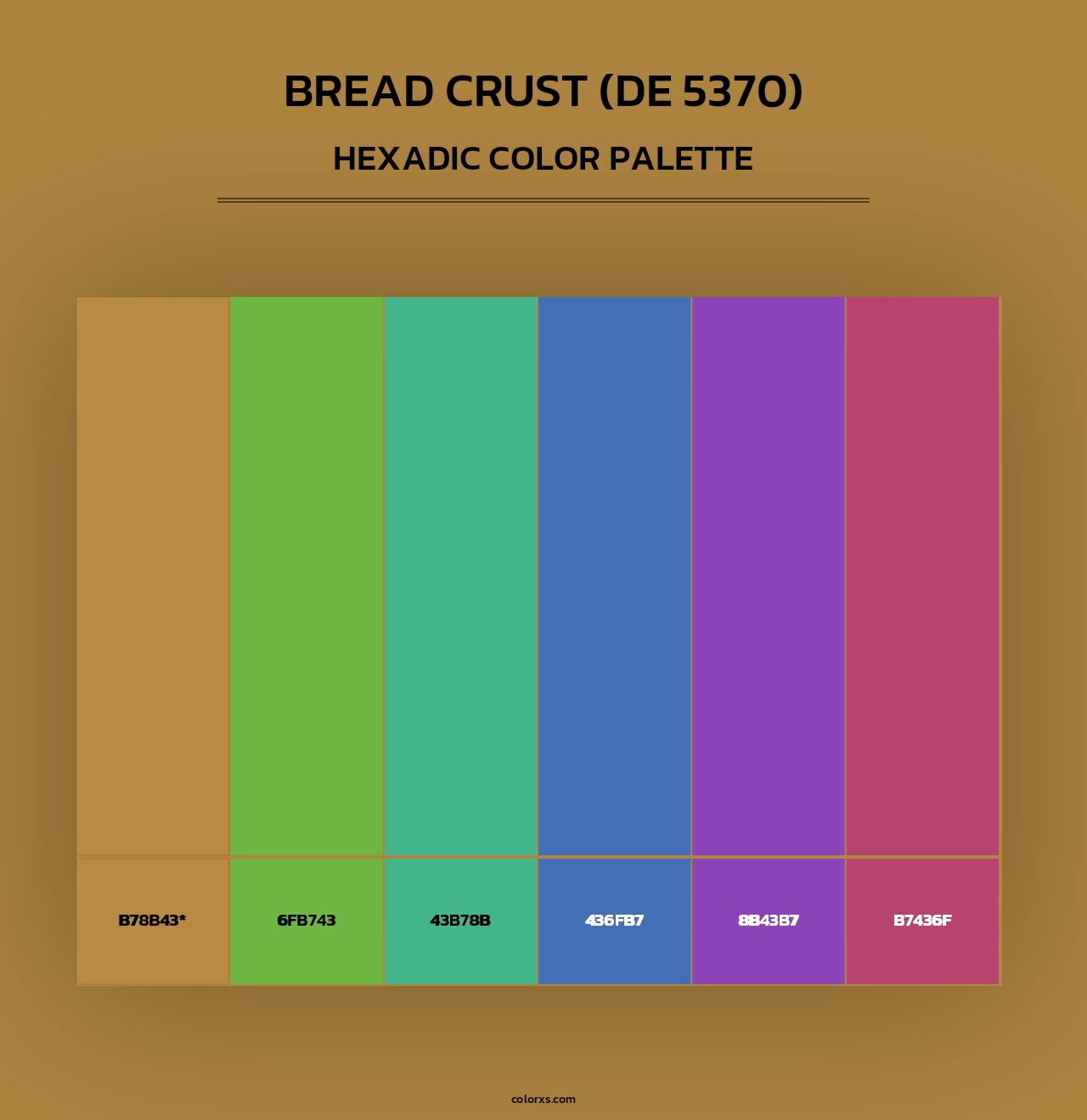 Bread Crust (DE 5370) - Hexadic Color Palette