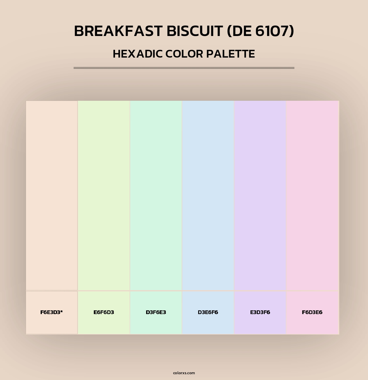 Breakfast Biscuit (DE 6107) - Hexadic Color Palette