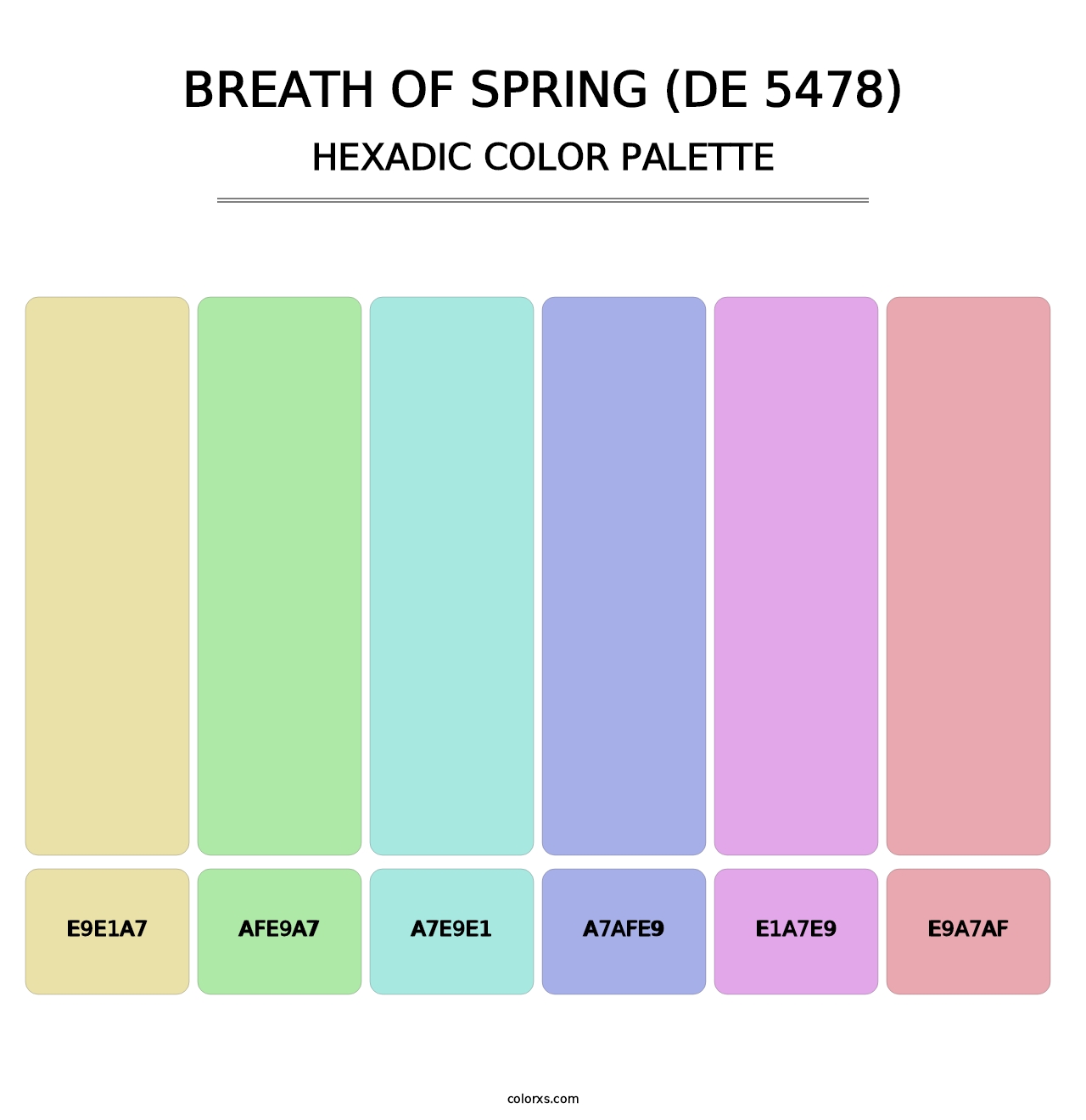Breath of Spring (DE 5478) - Hexadic Color Palette