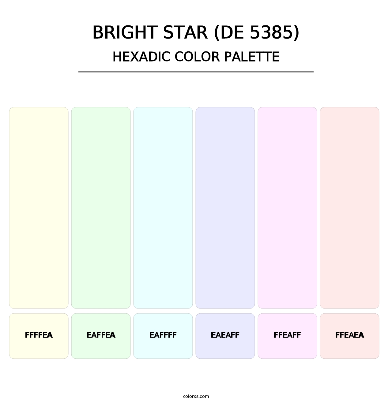 Bright Star (DE 5385) - Hexadic Color Palette