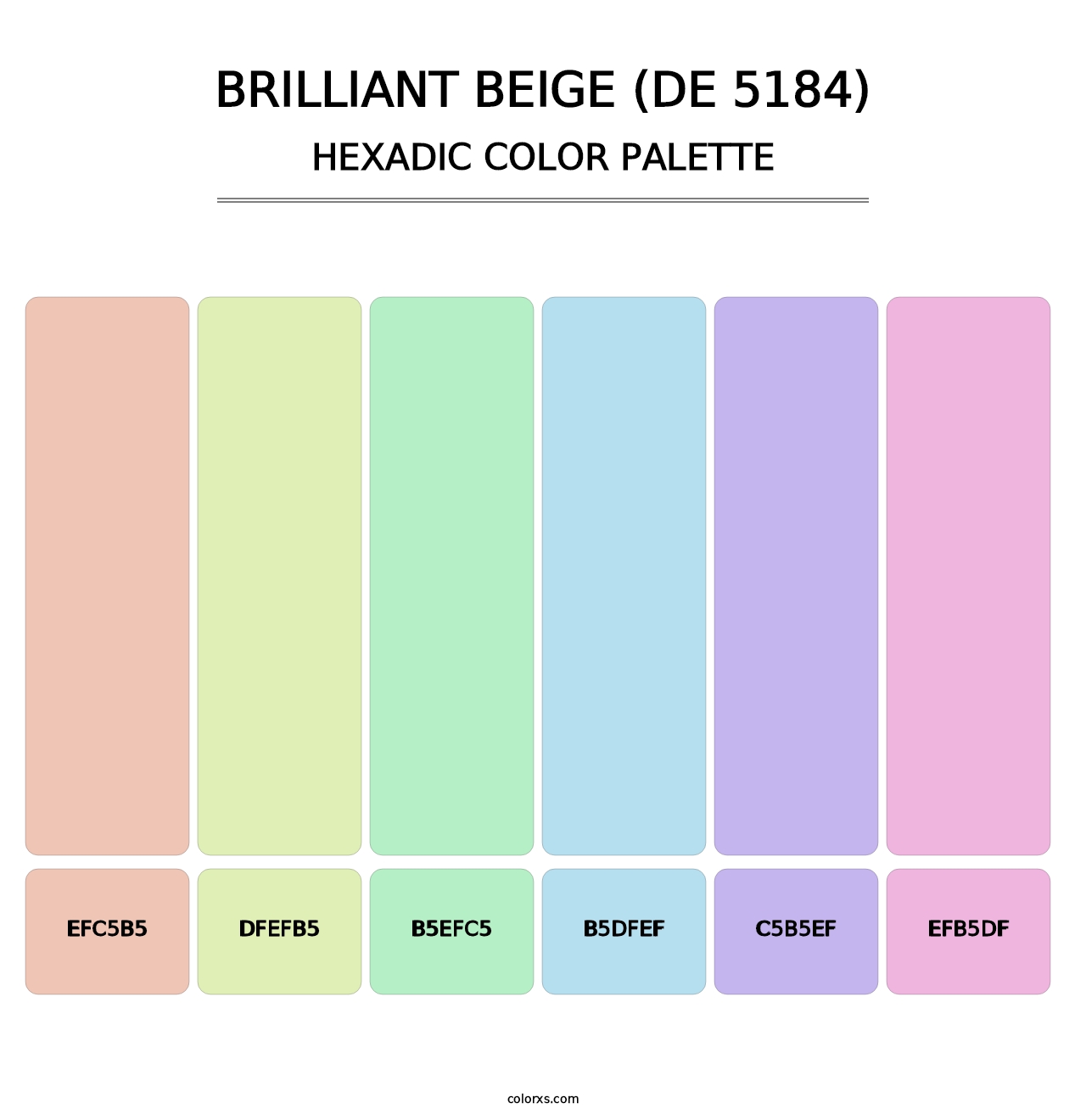 Brilliant Beige (DE 5184) - Hexadic Color Palette