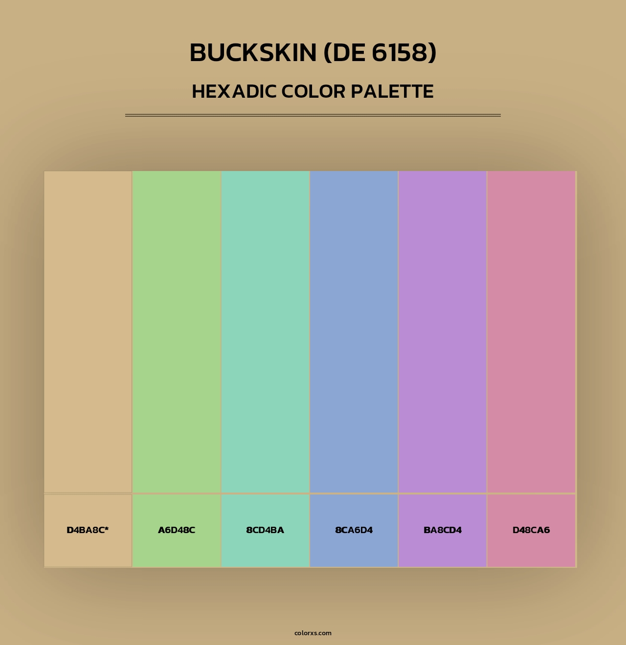 Buckskin (DE 6158) - Hexadic Color Palette