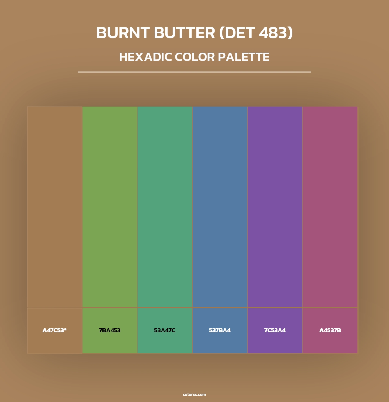 Burnt Butter (DET 483) - Hexadic Color Palette