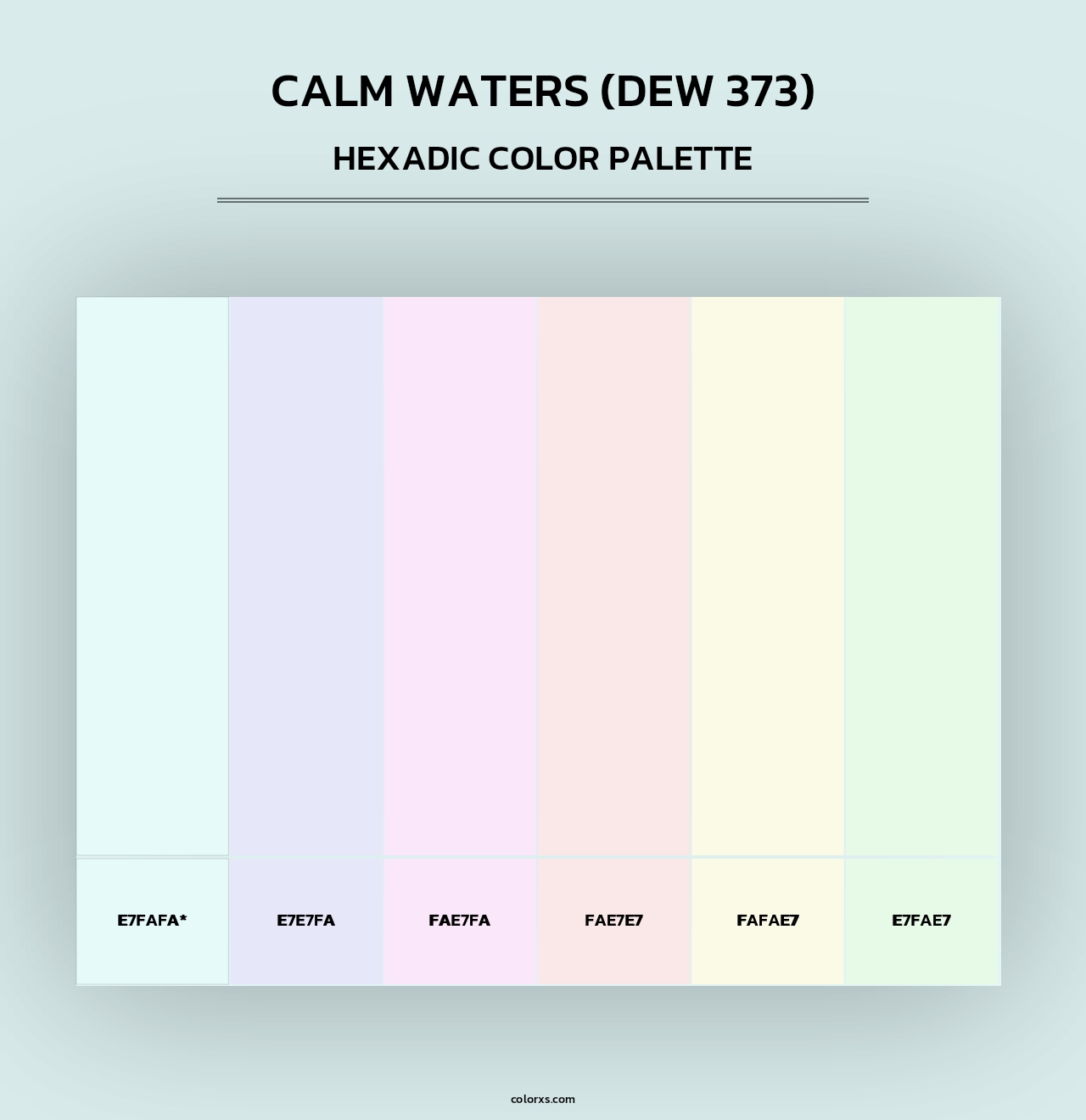 Calm Waters (DEW 373) - Hexadic Color Palette