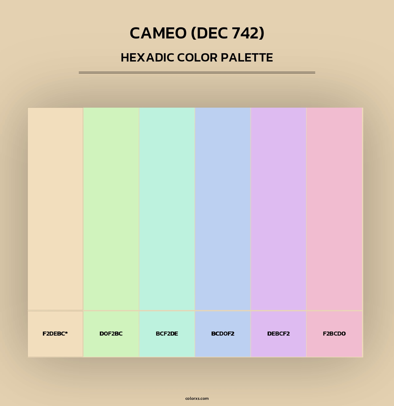 Cameo (DEC 742) - Hexadic Color Palette