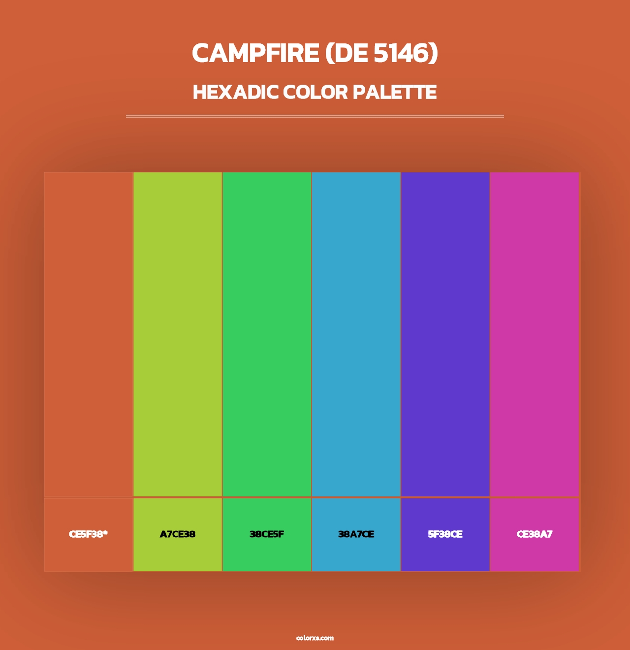 Campfire (DE 5146) - Hexadic Color Palette