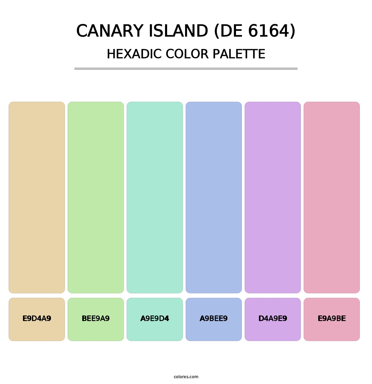 Canary Island (DE 6164) - Hexadic Color Palette