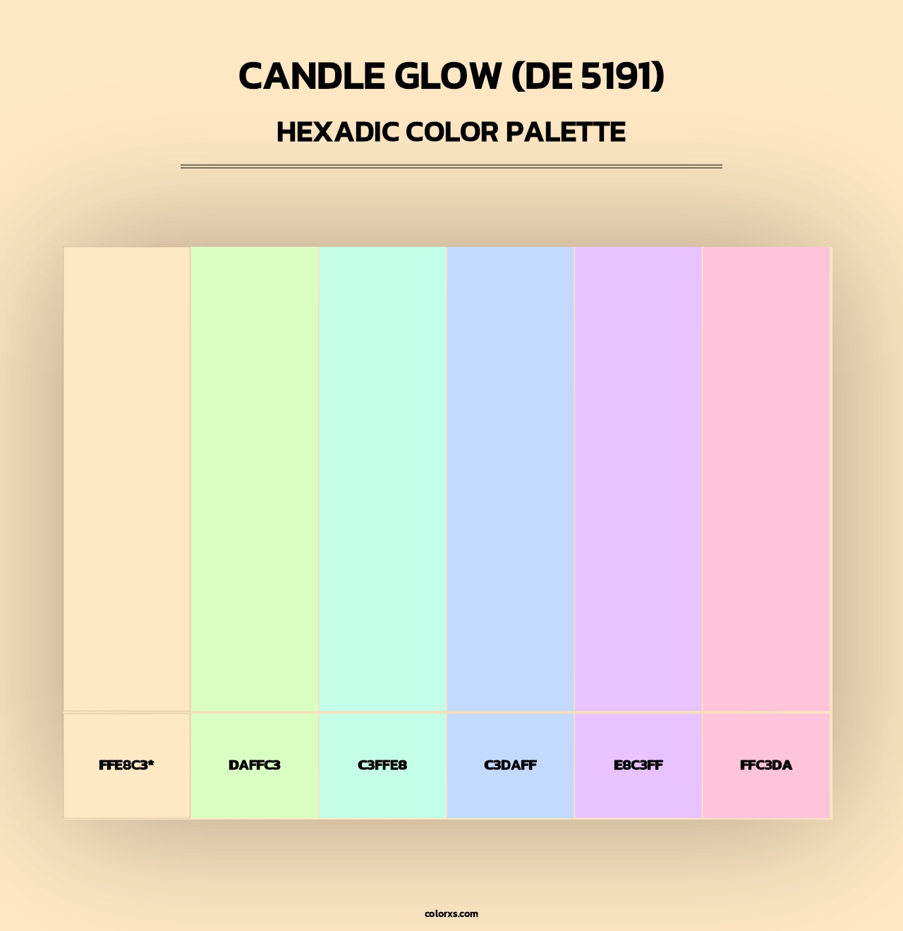 Candle Glow (DE 5191) - Hexadic Color Palette