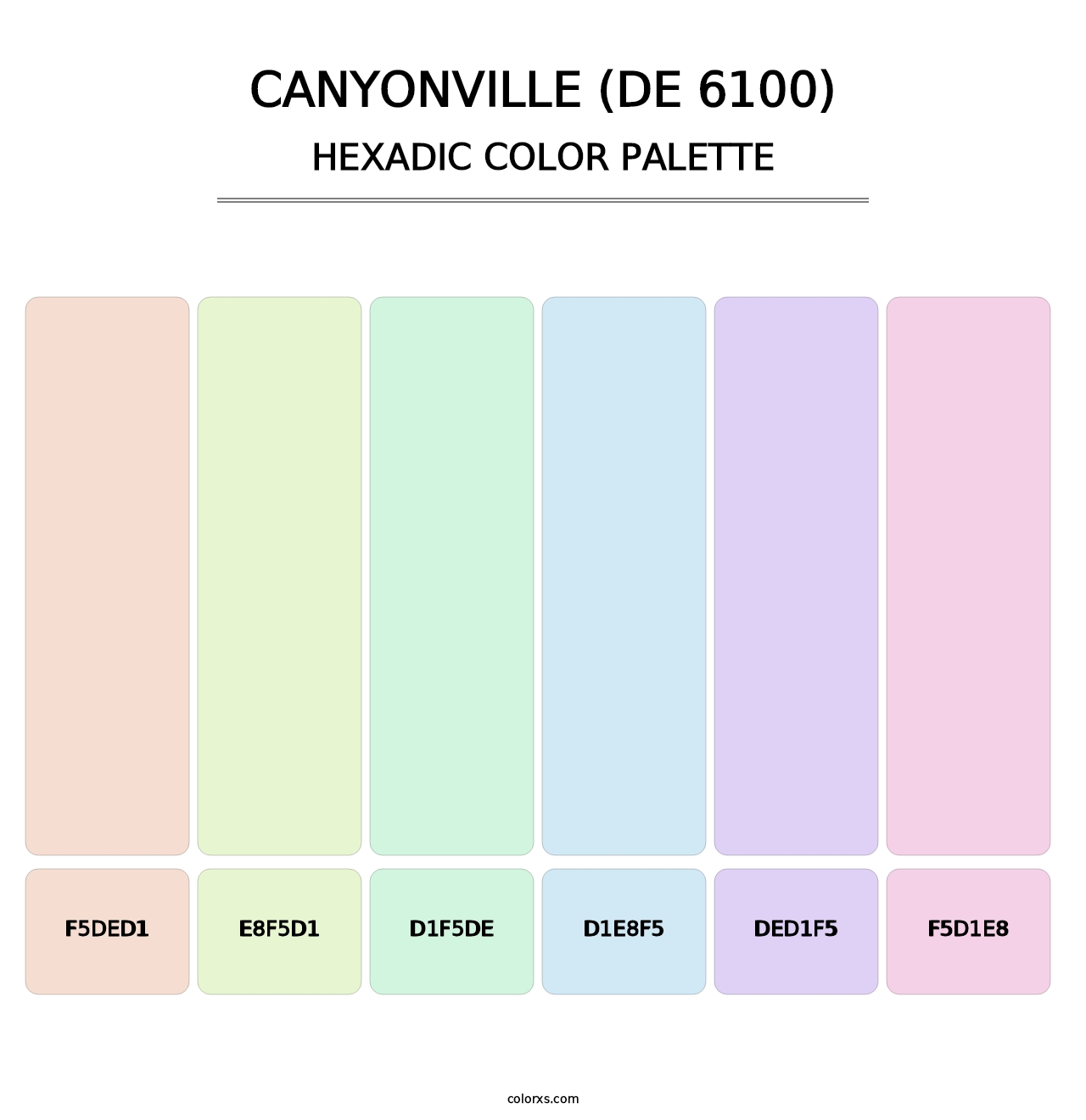 Canyonville (DE 6100) - Hexadic Color Palette
