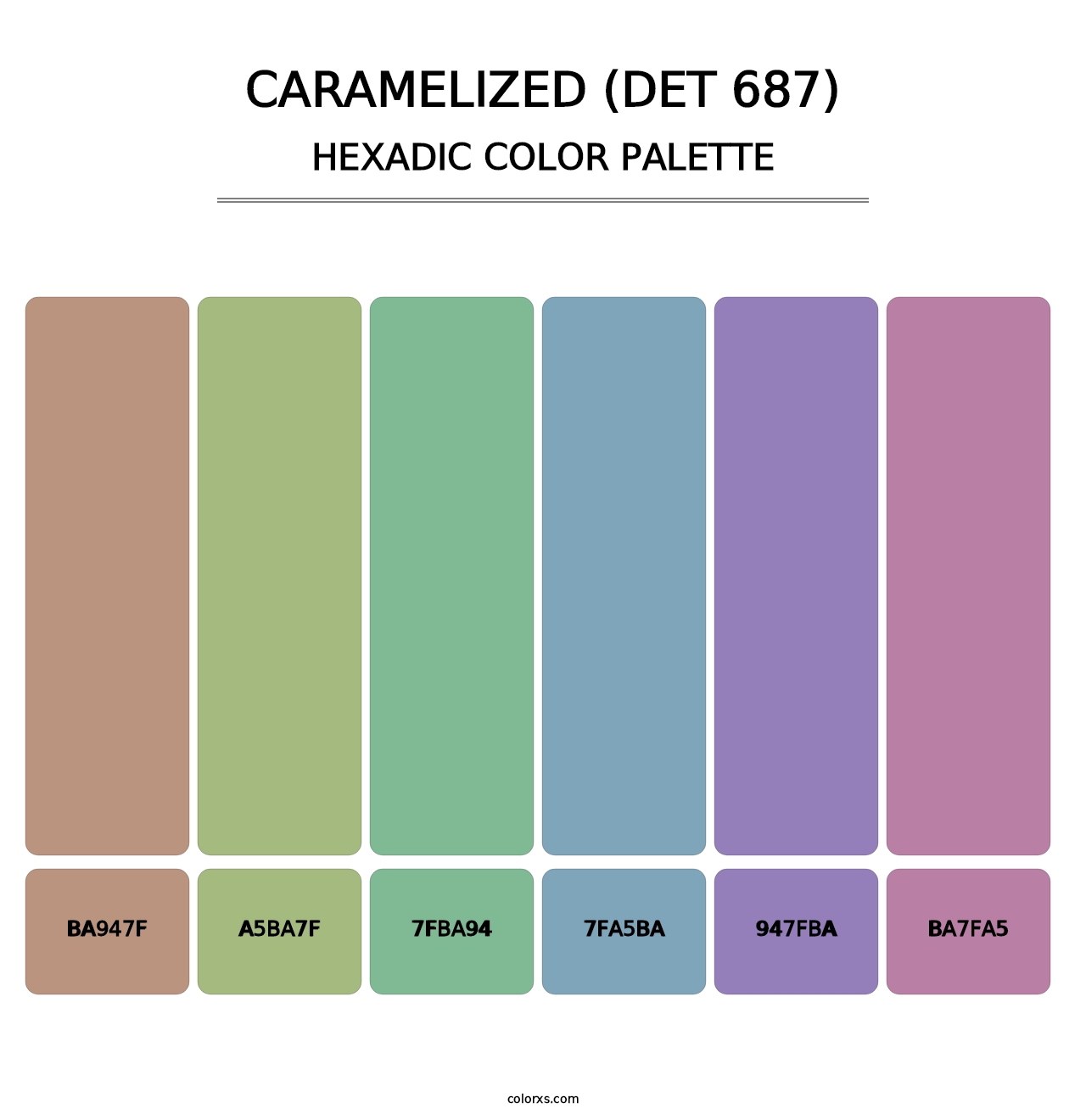 Caramelized (DET 687) - Hexadic Color Palette