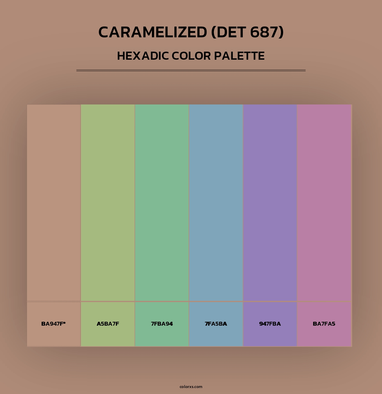 Caramelized (DET 687) - Hexadic Color Palette