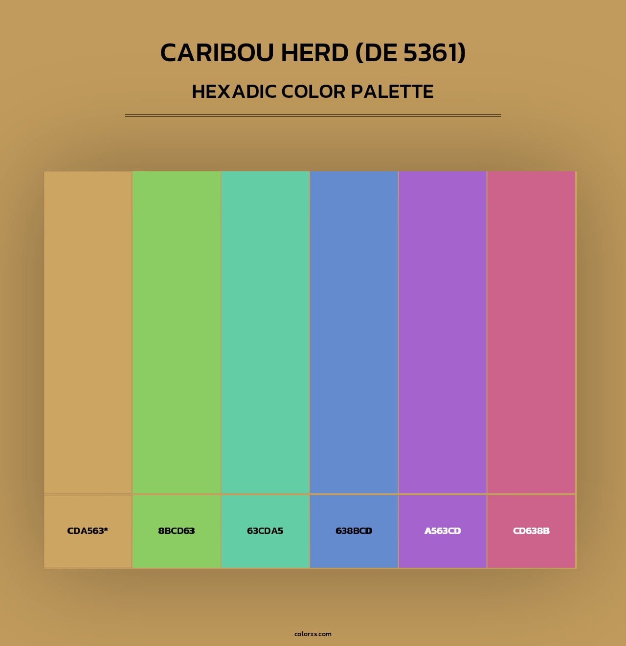 Caribou Herd (DE 5361) - Hexadic Color Palette