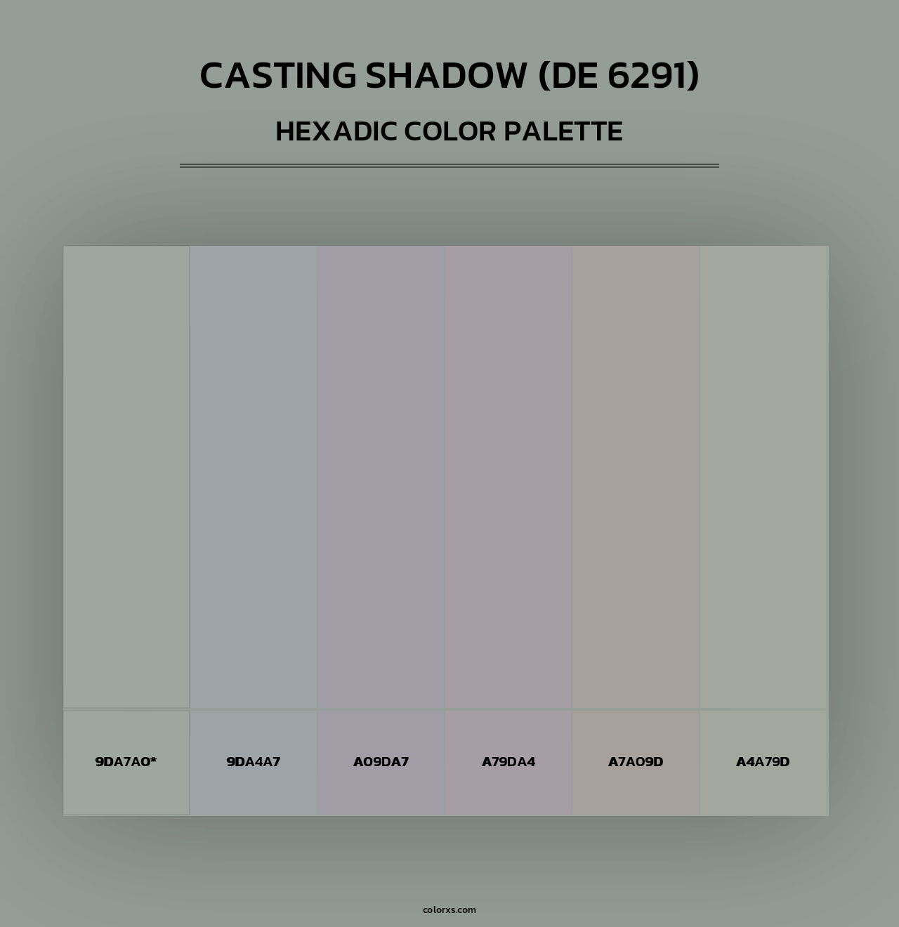 Casting Shadow (DE 6291) - Hexadic Color Palette