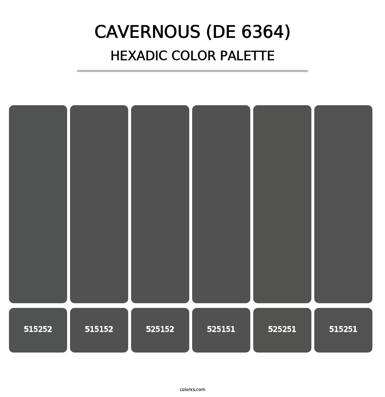 Cavernous (DE 6364) - Hexadic Color Palette