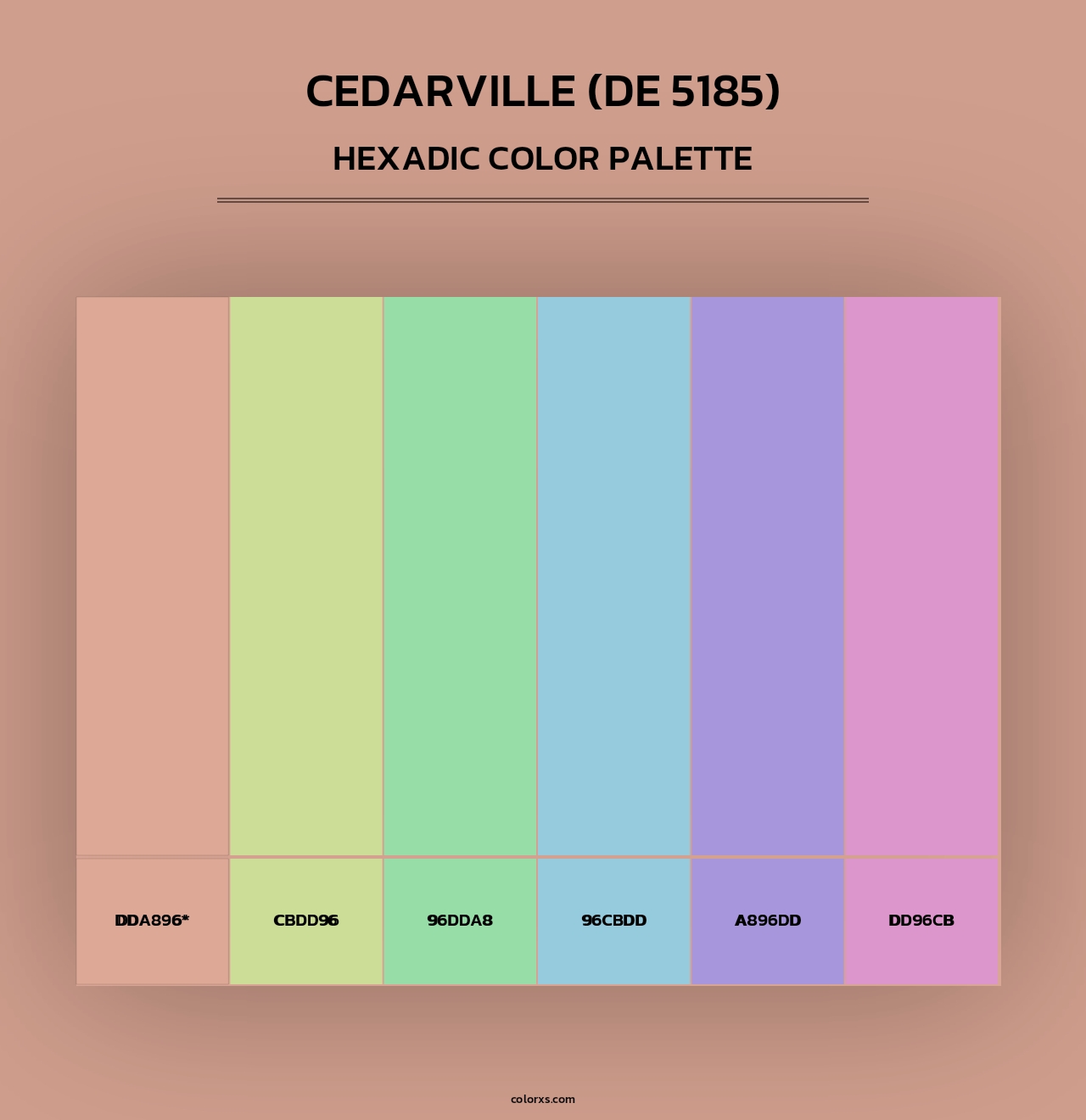Cedarville (DE 5185) - Hexadic Color Palette