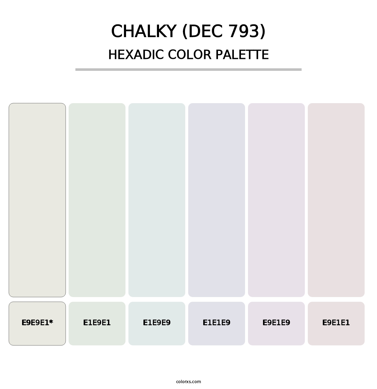 Chalky (DEC 793) - Hexadic Color Palette
