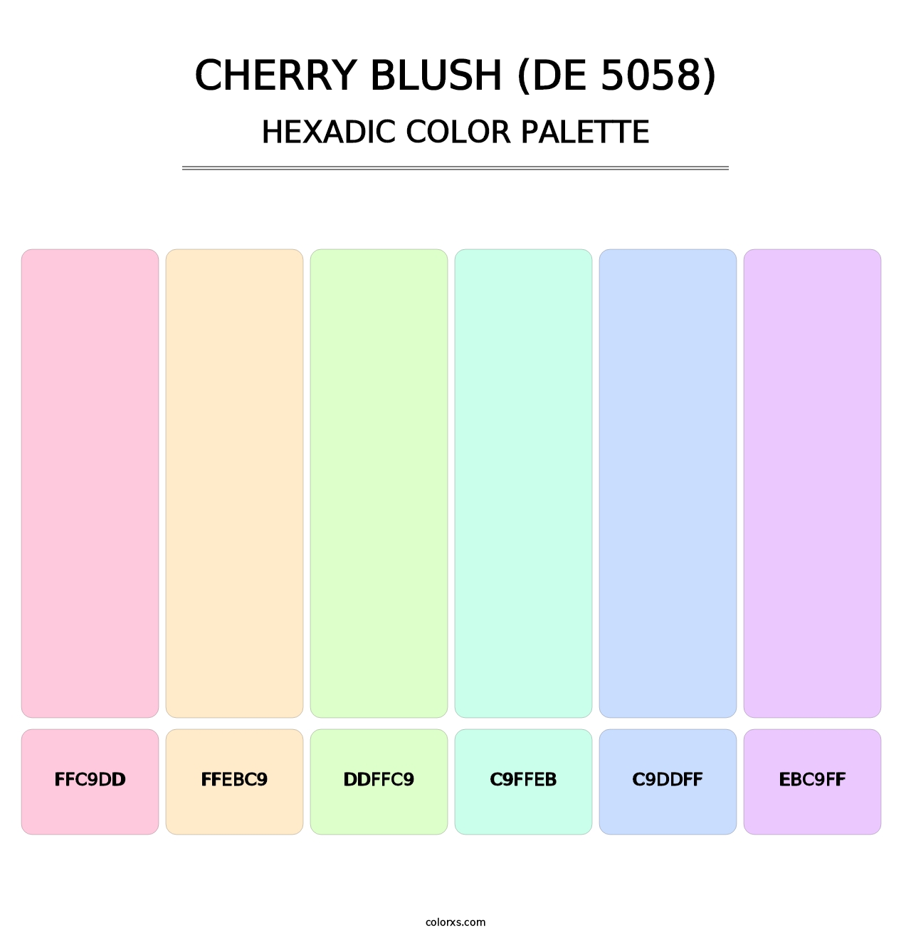 Cherry Blush (DE 5058) - Hexadic Color Palette