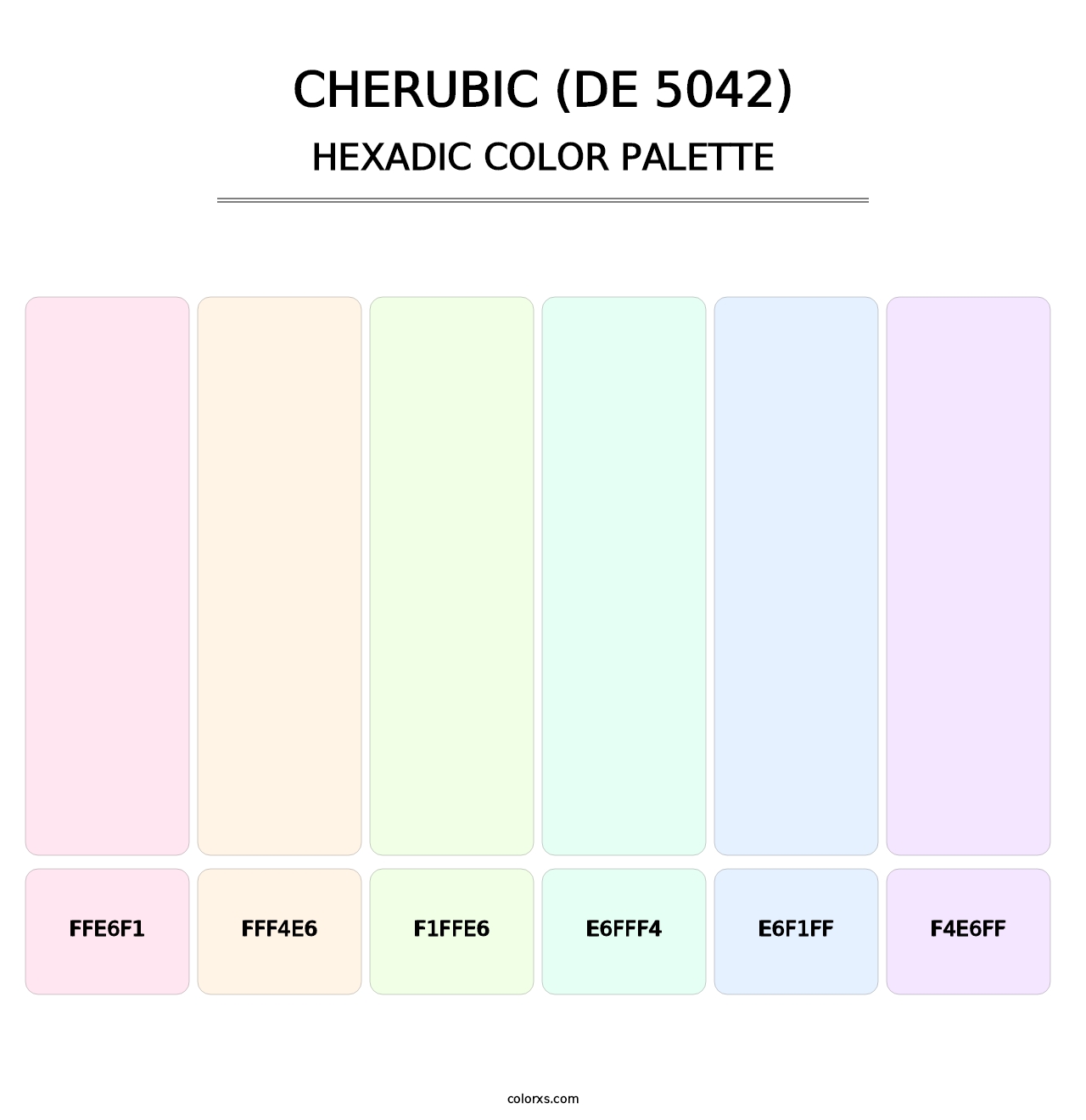 Cherubic (DE 5042) - Hexadic Color Palette