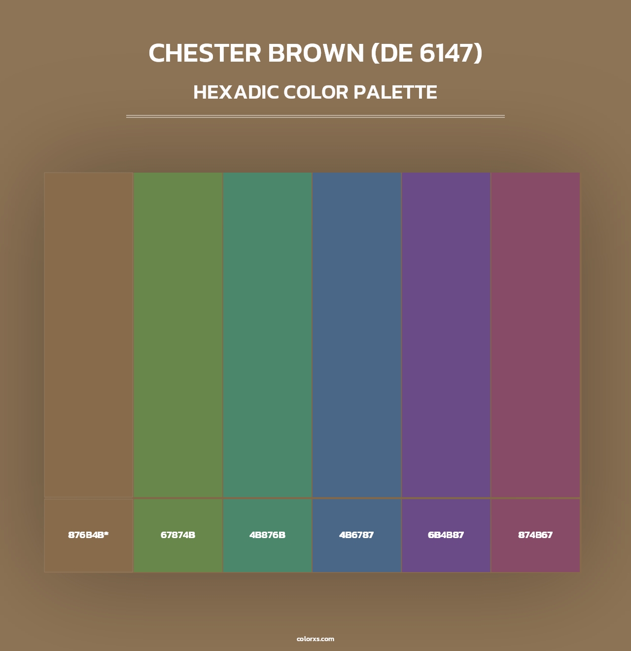 Chester Brown (DE 6147) - Hexadic Color Palette