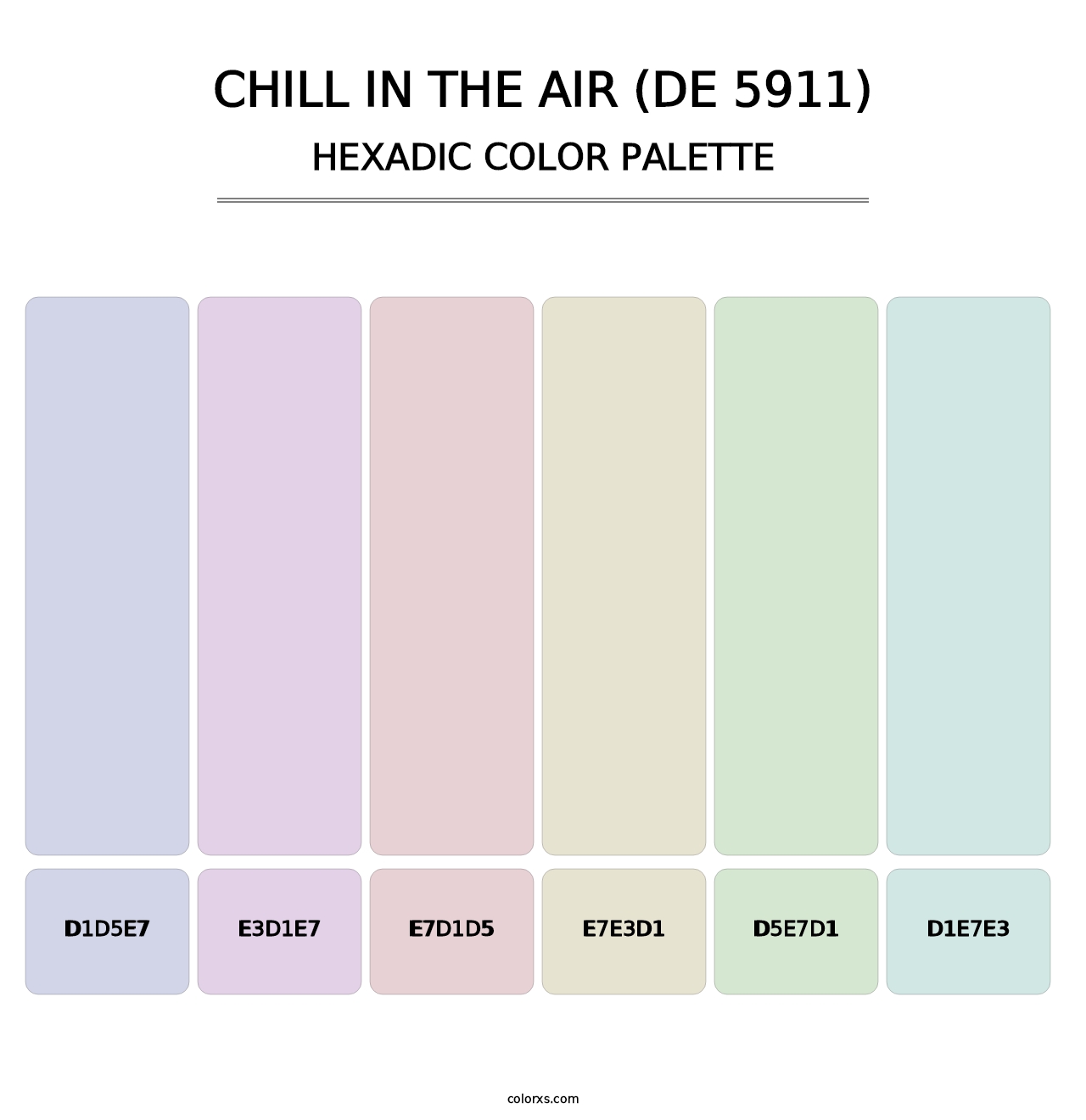 Chill in the Air (DE 5911) - Hexadic Color Palette