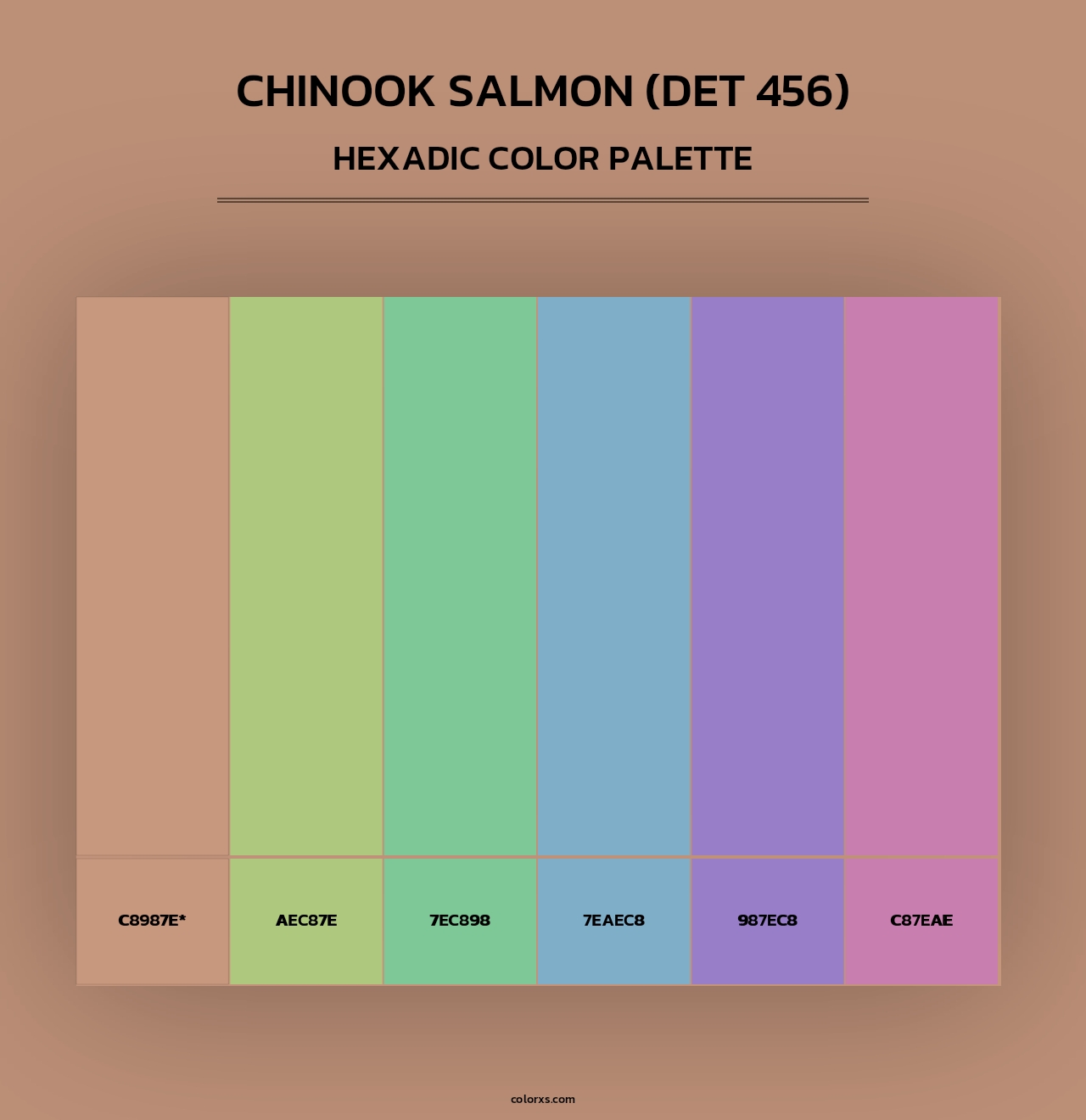 Chinook Salmon (DET 456) - Hexadic Color Palette