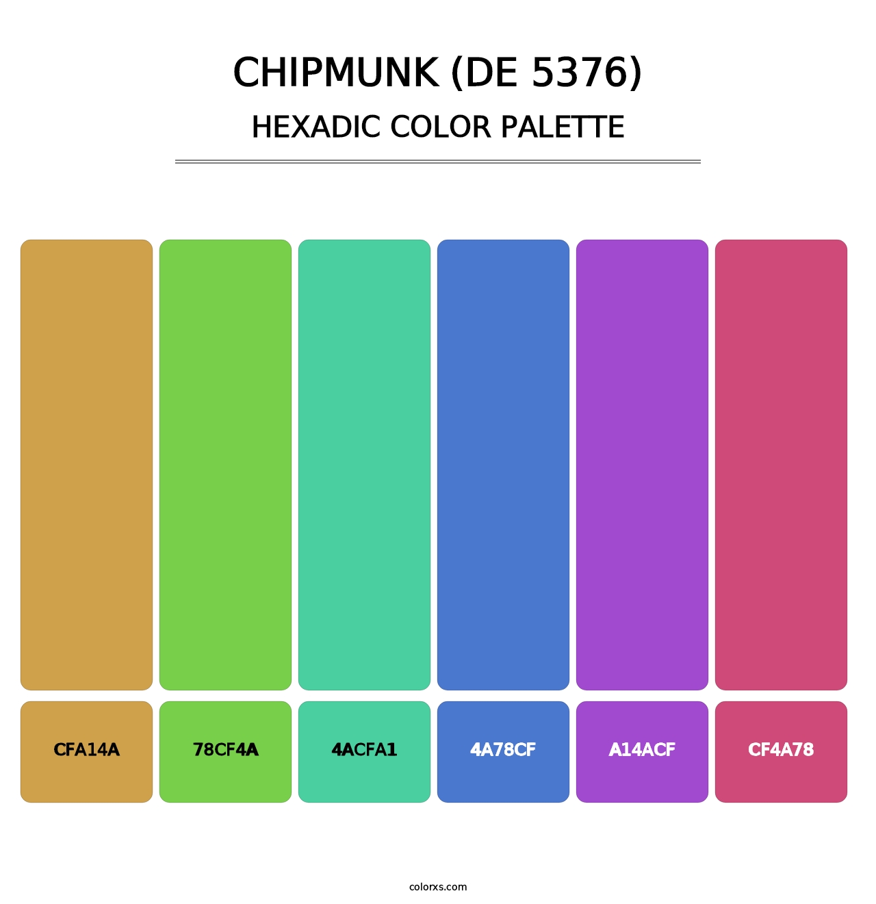 Chipmunk (DE 5376) - Hexadic Color Palette