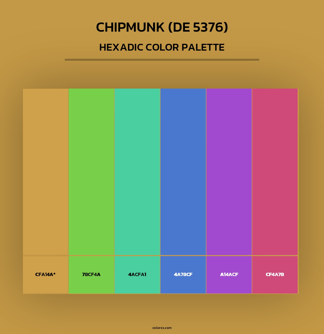 Chipmunk (DE 5376) - Hexadic Color Palette