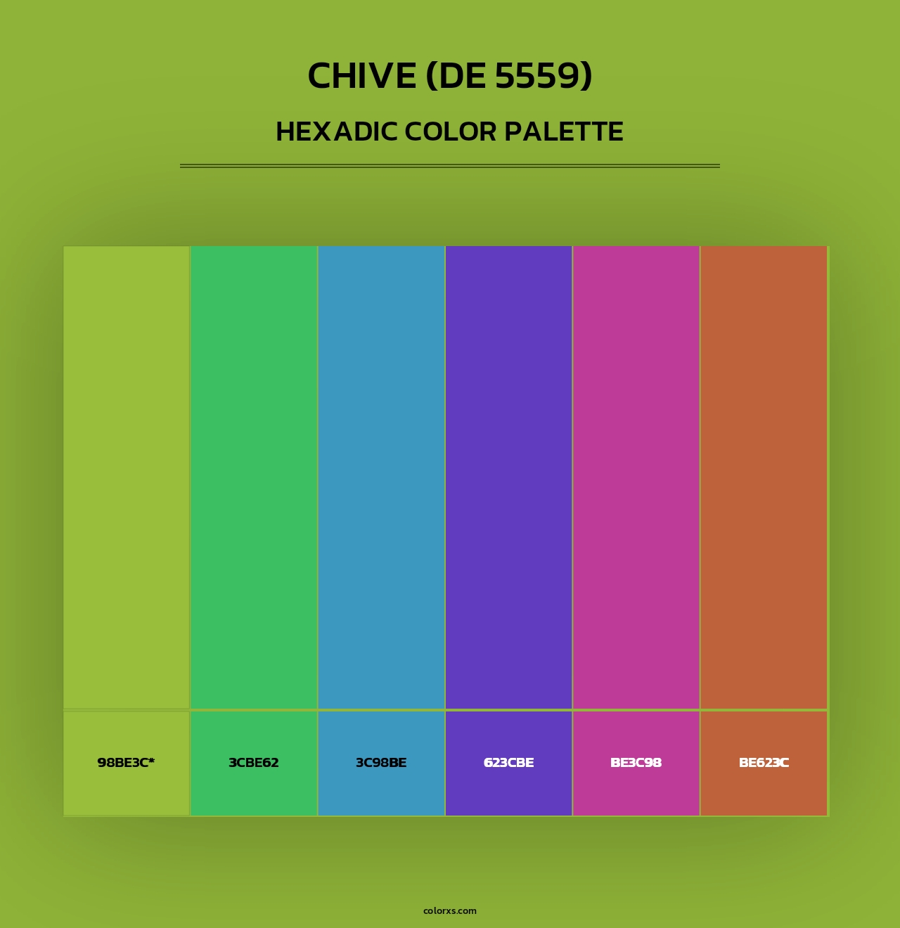 Chive (DE 5559) - Hexadic Color Palette