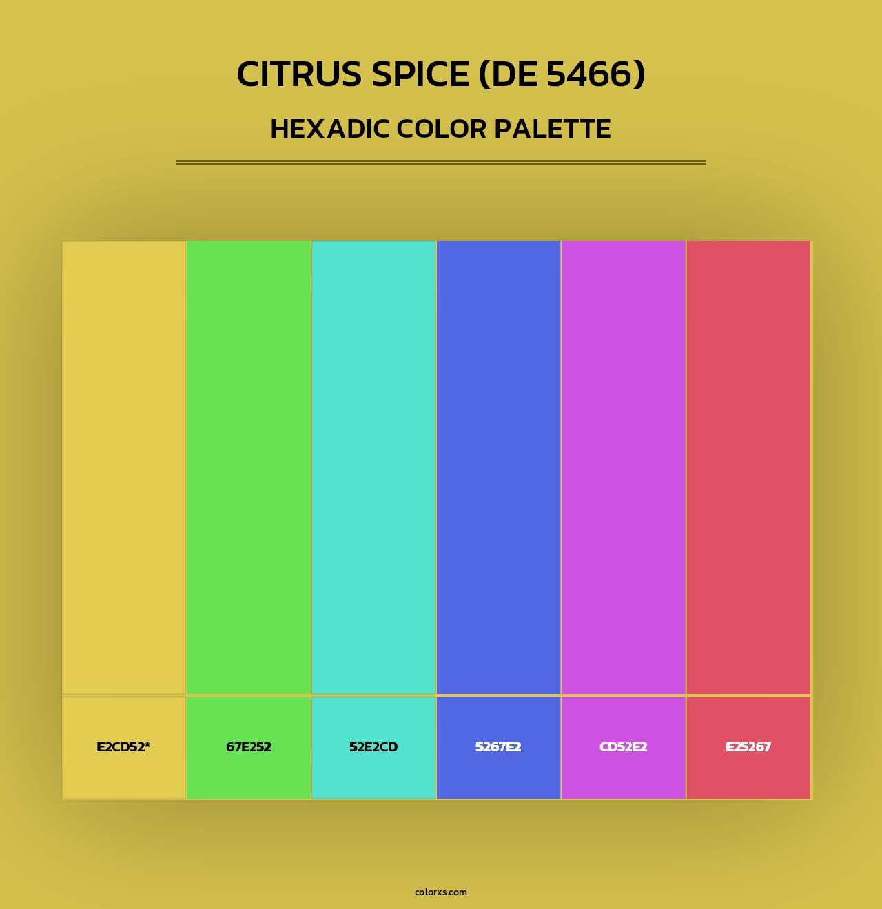 Citrus Spice (DE 5466) - Hexadic Color Palette