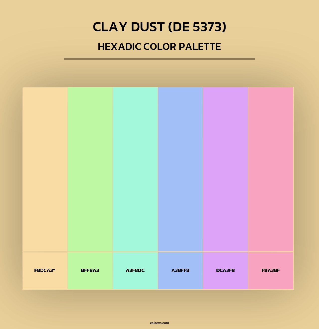 Clay Dust (DE 5373) - Hexadic Color Palette