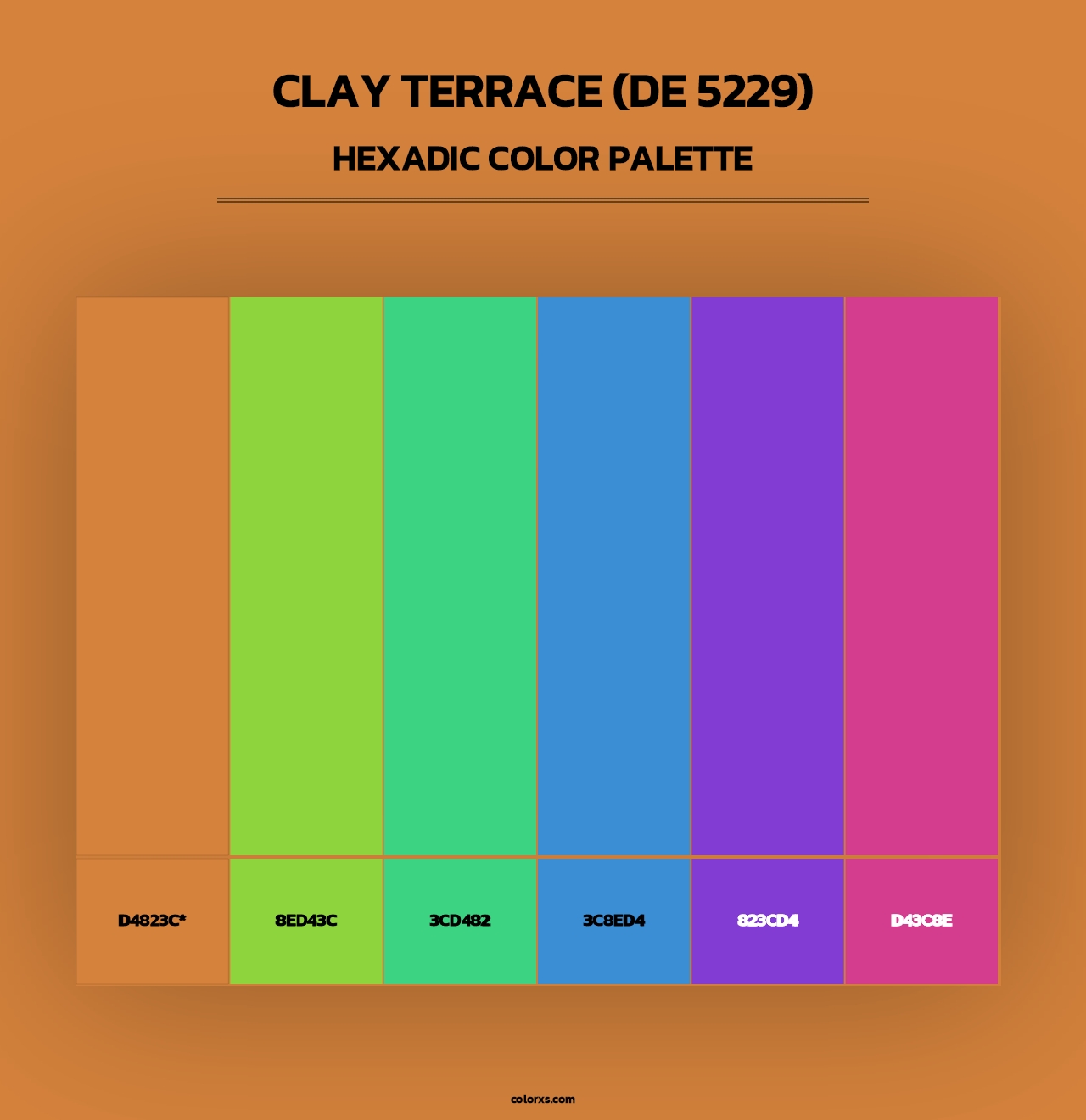 Clay Terrace (DE 5229) - Hexadic Color Palette
