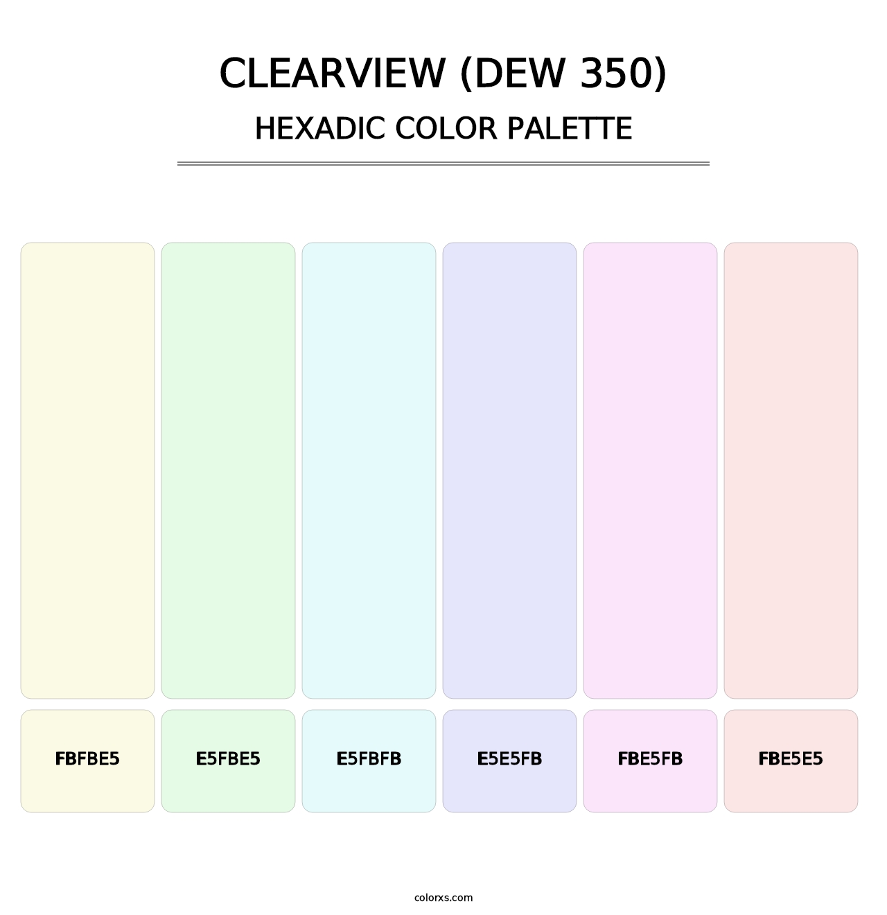 Clearview (DEW 350) - Hexadic Color Palette