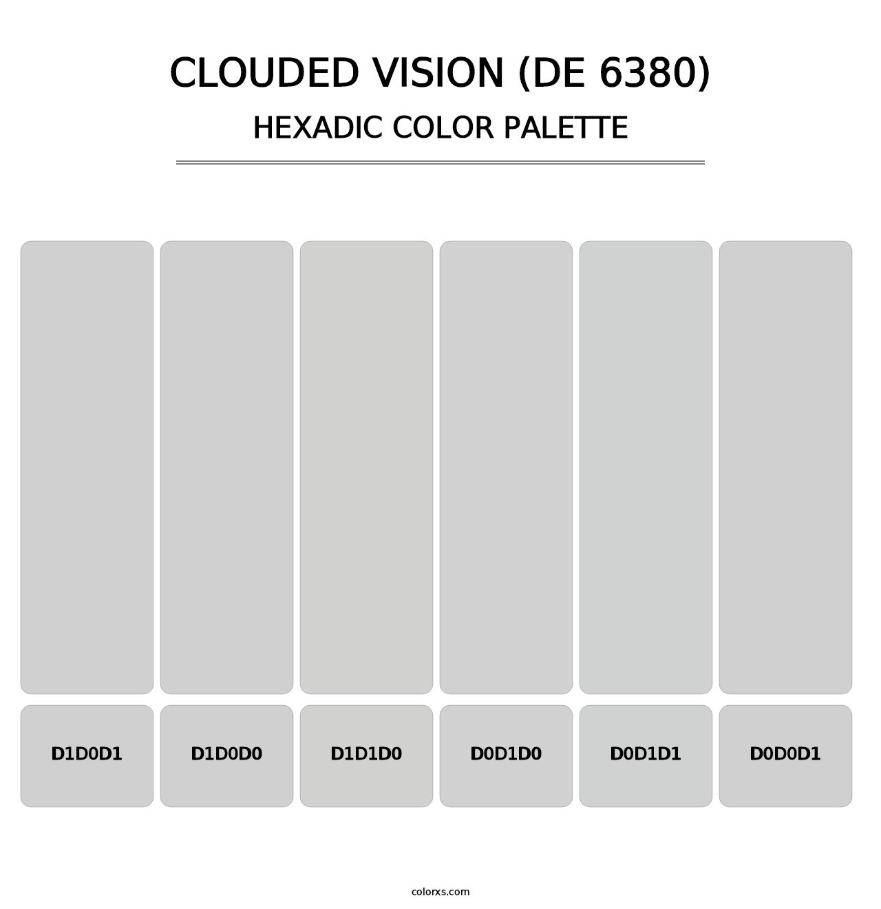 Clouded Vision (DE 6380) - Hexadic Color Palette