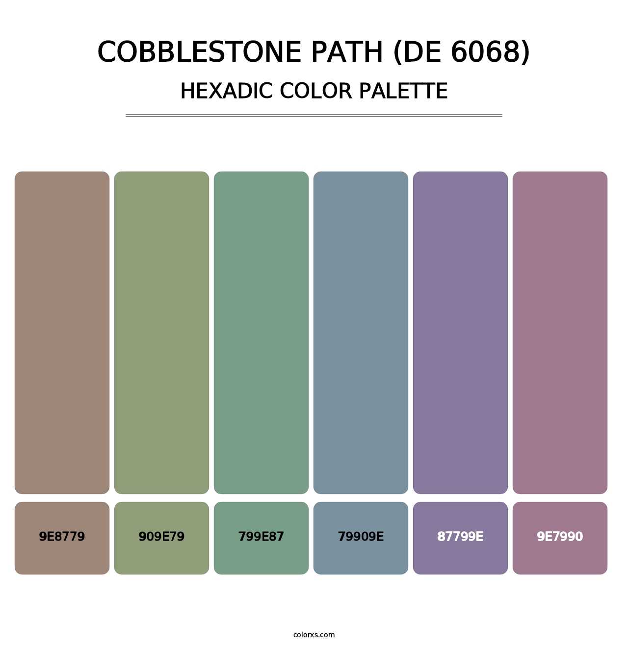 Cobblestone Path (DE 6068) - Hexadic Color Palette