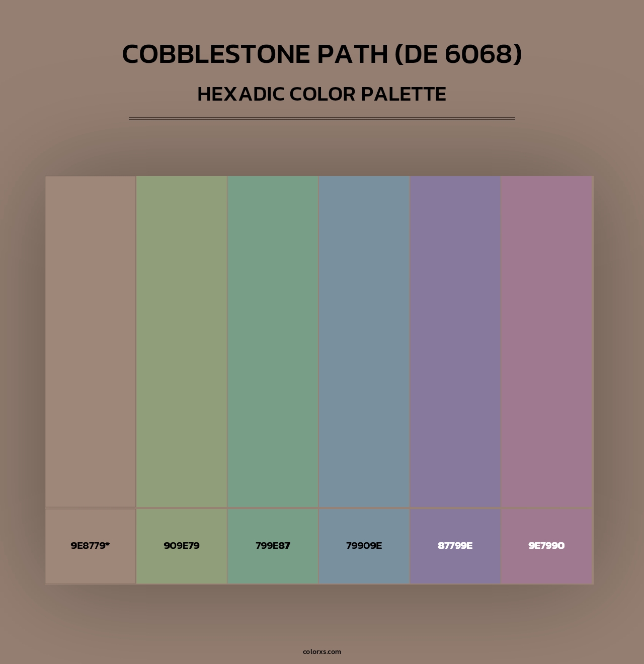 Cobblestone Path (DE 6068) - Hexadic Color Palette
