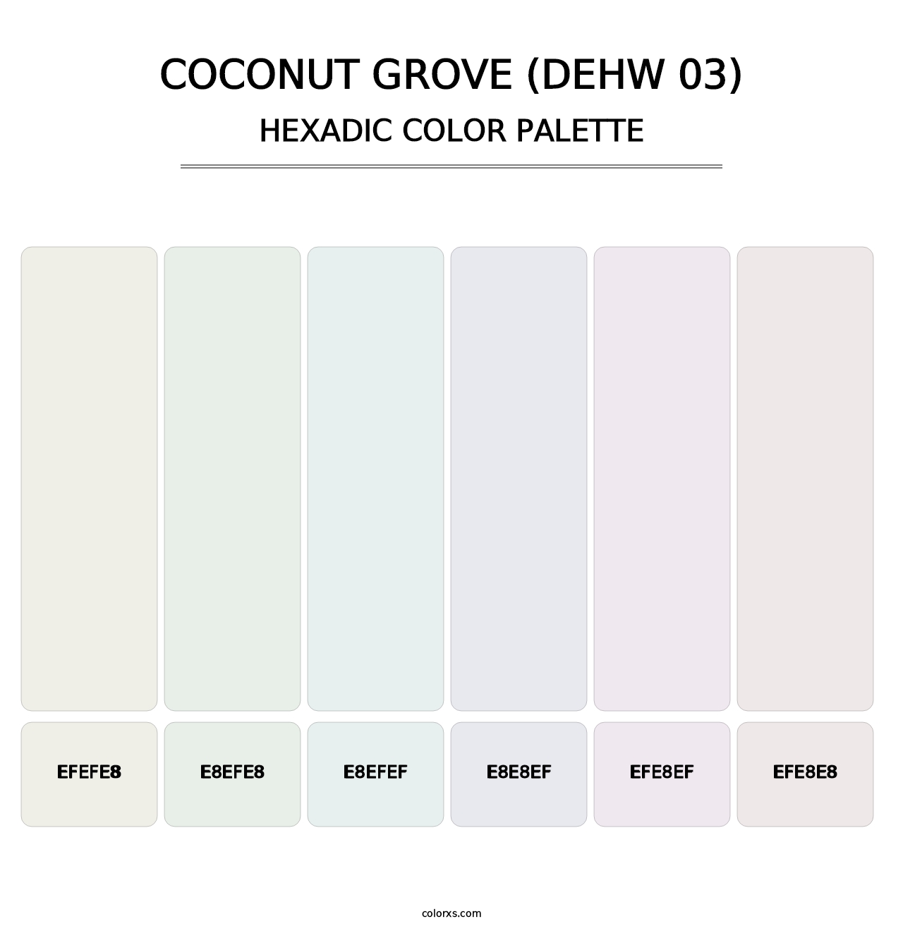 Coconut Grove (DEHW 03) - Hexadic Color Palette