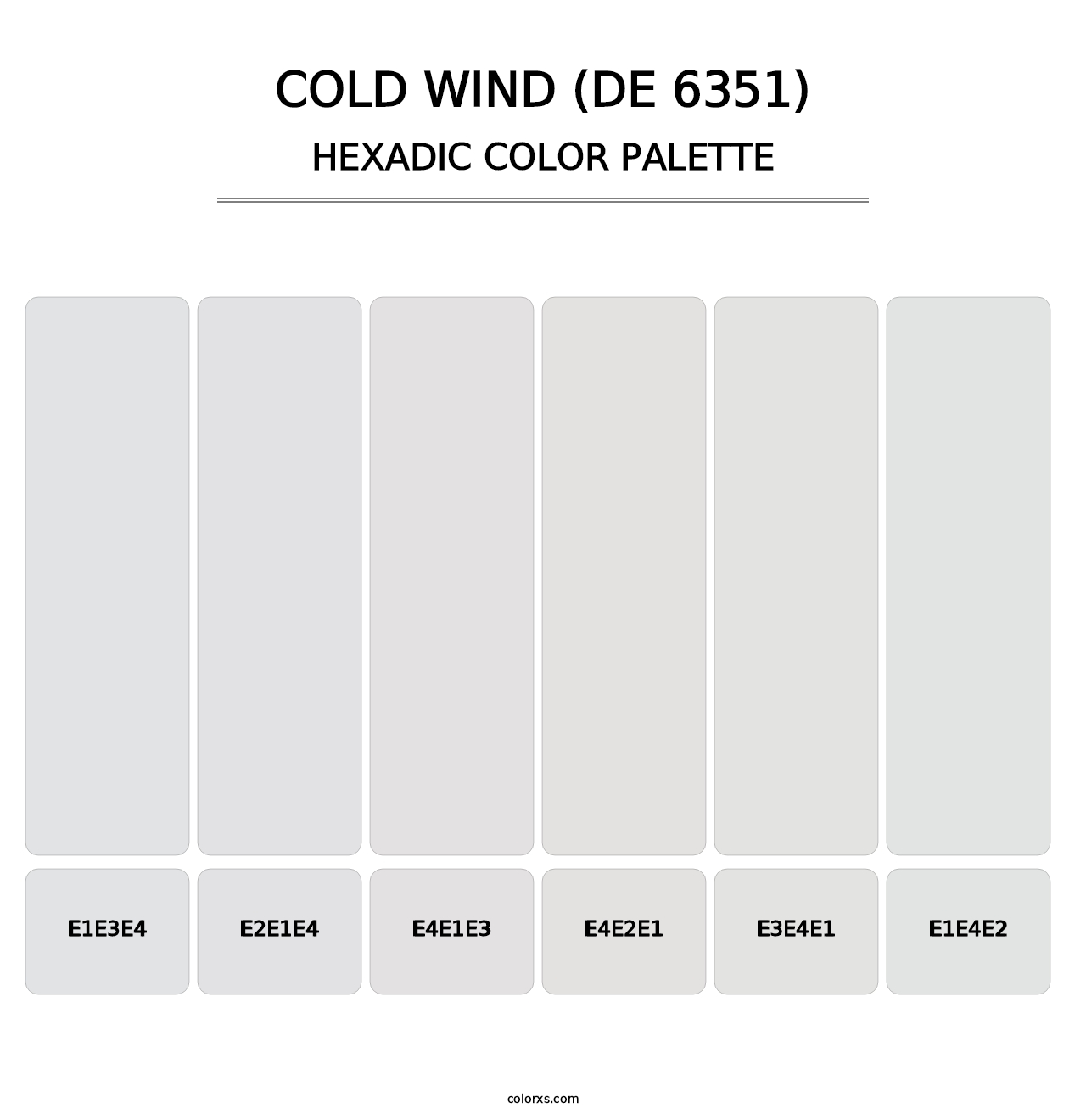 Cold Wind (DE 6351) - Hexadic Color Palette