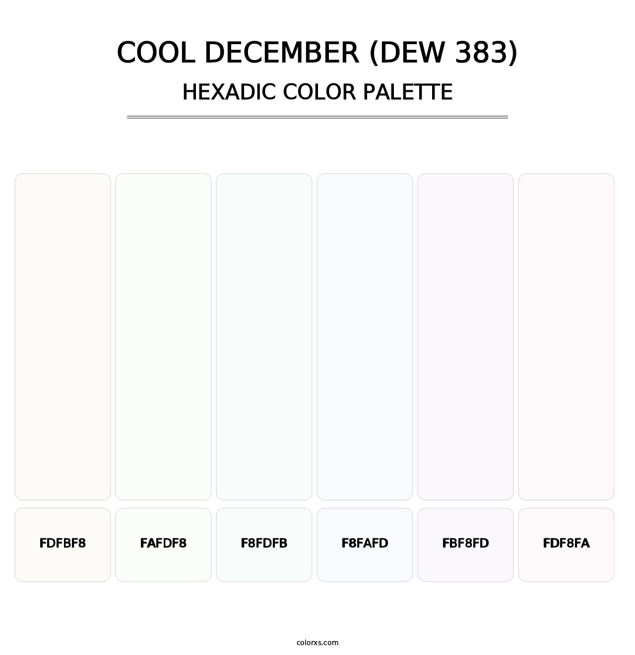 Cool December (DEW 383) - Hexadic Color Palette