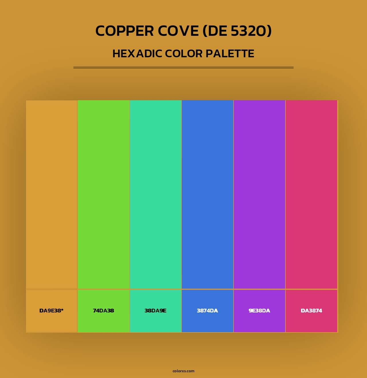 Copper Cove (DE 5320) - Hexadic Color Palette