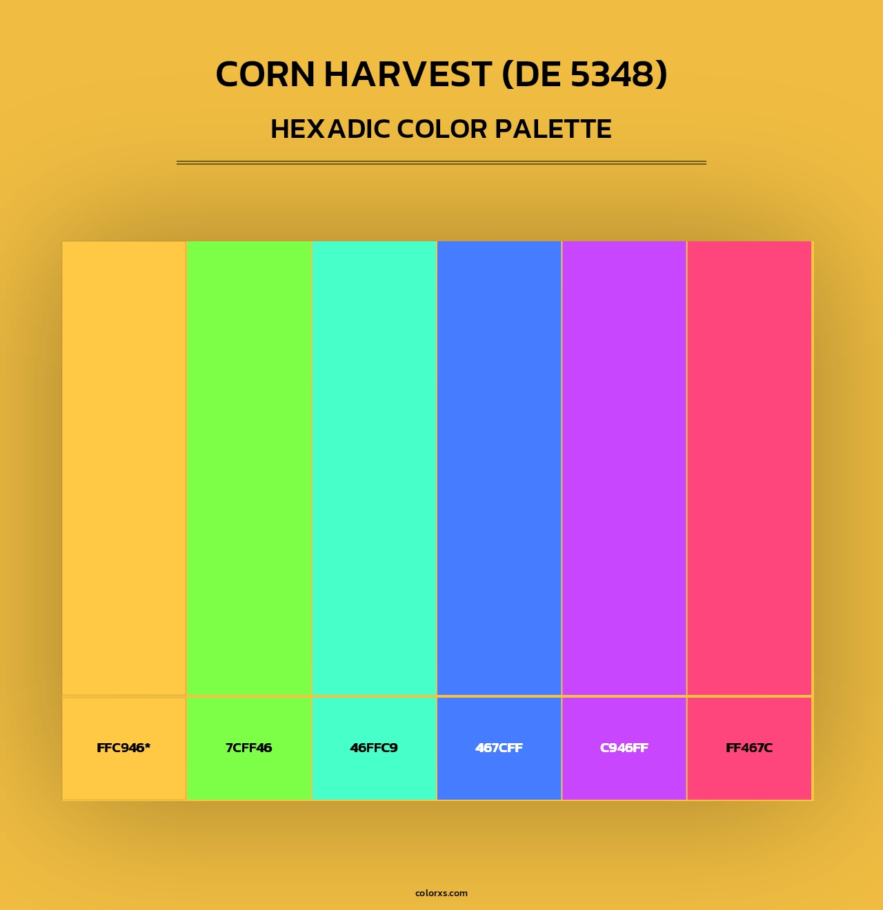 Corn Harvest (DE 5348) - Hexadic Color Palette